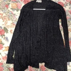 Pink Rose Dark Grey Cardigan